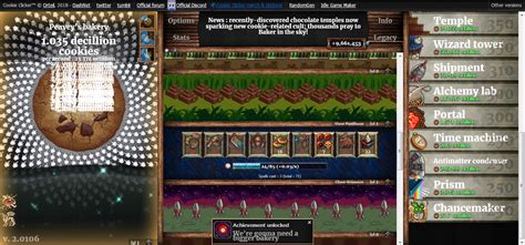 Cookie Clicker 2 is an awesome idle clicker game like all clicker games just start by clicking the giant cookie to produce more cookies. . Cookie clicker wiki
